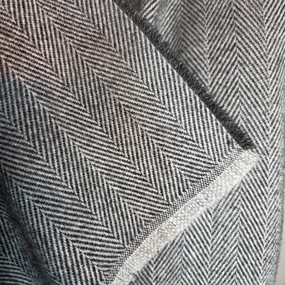 J. Crew Factory Herringbone Scarf Heather Charcoal Mens